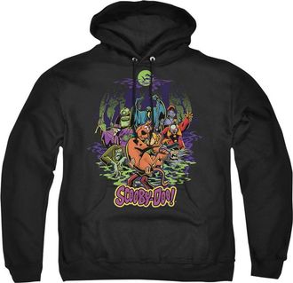 Gildan Scooby Doo And Shaggy Chased By Monsters Adult Pull Over Hoodie / Hooded Sweatshirt