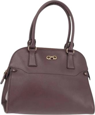 Ferragamo Pre-owned Handbags, female, Purple, Size: ONE SIZE Pre-owned Handbag
