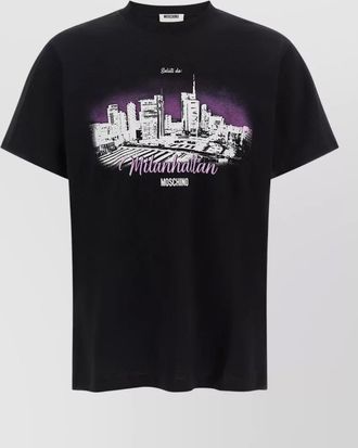 Moschino milanhattan graphic cotton t-shirt