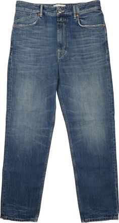 Closed Classic Medium Blue Denim Jeans with Five-Pocket Design