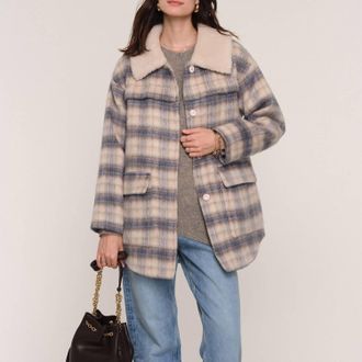 Heartloom Ithaca Plaid Coat In Pond