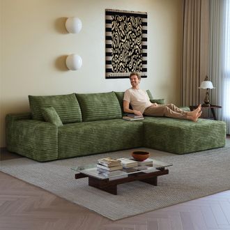 STILVORA Sof&aacute; Esquinero Modular Resistente Al Desgarro, 270 Cm, Con Chaise Longue En Forma De L, Sof&aacute; Moderno Con Asiento Profundo, Se Entrega Montado, Sof&aacute; Pl