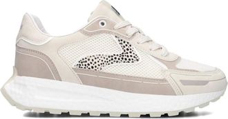 Maruti Schoenen, Dames, Beige, 42 EU, Su&egrave;de, Witte Su&egrave;de Lage Sneakers