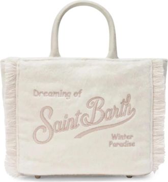 MC2 Saint Barth Vanity Mini Felt - Dames - Shoppers - Wit - ONE Size - Polyester - Tassen