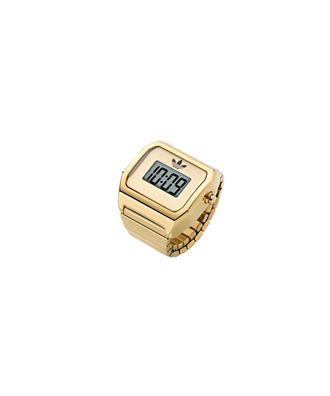 adidas Originals Adidas Originals Digitale Twee Ring Vrouwen Gouden Horloge AOST26036