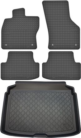 OEM Juego De Alfombrillas De Goma Para Coche Y Alfombrilla Para Maletero Para Audi A3 Iii 8v Sportback (febrero De 2013 A Marzo De 2020)