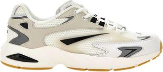 D.A.T.E. Witte Sneakers - Heren - Sneakers - Veelkleurig - 41 EU - Leer - Schoenen