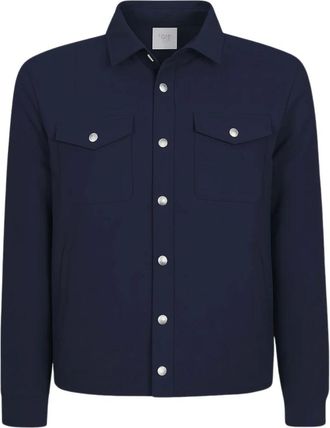 Eleventy Heren, Jassen, Blauw, Maat: XL Wol