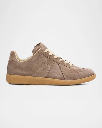 Maison Margiela Replica Suede Low-Top Sneakers