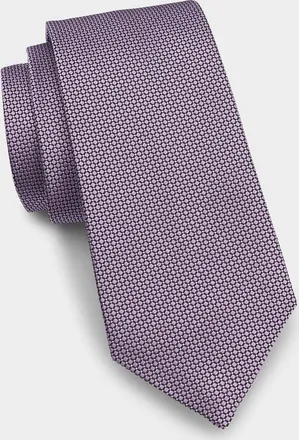 Isaia Men & apos;s Diamond-Print Silk Tie