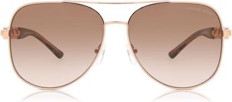 Michael Kors MK1121 CHIANTI 110813 Womens Sunglasses Gold Size 58