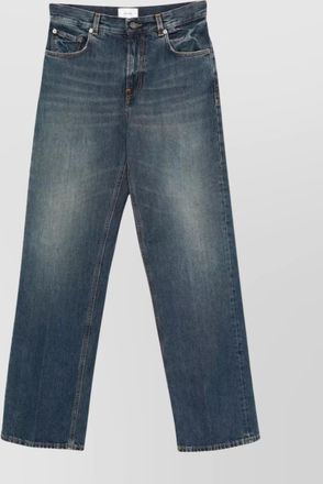 Haikure regular leg denim trousers with five pockets