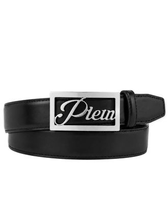 Philipp Plein Plein Signature Log Leather Belt