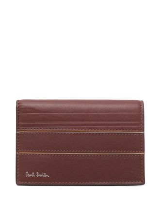 Paul Smith striped leather wallet - Bruin