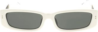 Linda Farrow Stijlvolle Zonnebril - Dames - Zonnebrillen - Wit - ONE Size - Accessoires