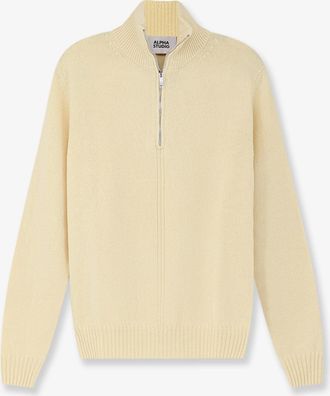 Alpha Studio Cardigan con mezza zip in lana e cashmere - ALPHA-STUDIO - gender_Man