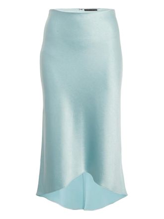 Alice & Olivia Satijnen maxi-rok - Blauw