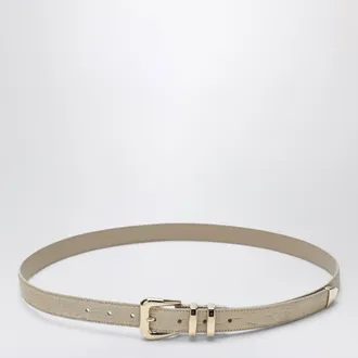 Brunello Cucinelli Cintura in pelle di alligatore beige