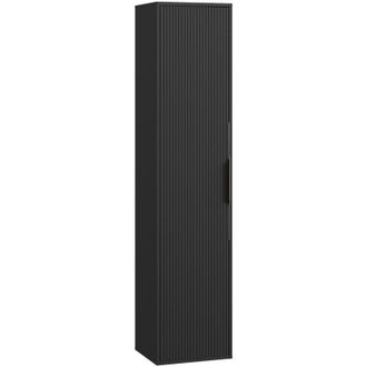 Badplaats Mobiletto da bagno sospeso Rimini 38 x 33 x 170 cm - Nero opaco