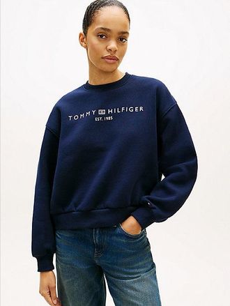 Tommy Hilfiger Logo Flex Fleece Relaxed Sweatshirt