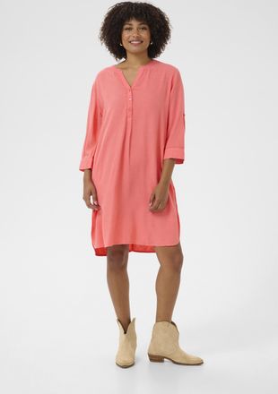 Cream Jurk Straight fit Porcelain Rose