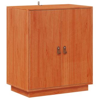 vidaXL Aparador Marr&oacute;n Cera 65,5 X 40 X 75 Cm Pino Macizo Vidaxl