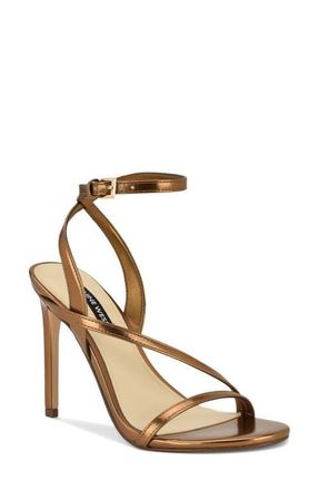 Nine West Miorla Ankle Strap Sandal in Gold at Nordstrom, Size 8.5
