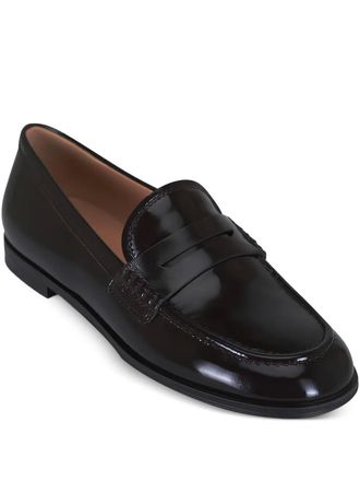 Gianvito Rossi Georgie Mocha loafers met penny bandje - Bruin