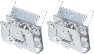 OEM 2 Piezas De Persiana De 38 Mm Con Riel Inferior Met&aacute;lico Y Polea De Bloqueo - Bloqueo De Cord&oacute;n De Persiana Con Cord&oacute;n De Tracci&oacute;n Fijo