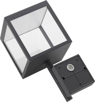 Lucande Lucande L&aacute;mpara De Pared Led Exterior cube En Negro Aluminio