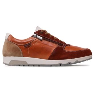 Pikolinos Alarcon M9T-6163 Leather Mens Lace Up Trainers - Brandy - Size:UK 10.5-11
