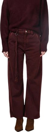 Mason's Valerie Chino Broek - Dames - Loose Fit Jeans - Rood - M - Katoen - Jeans