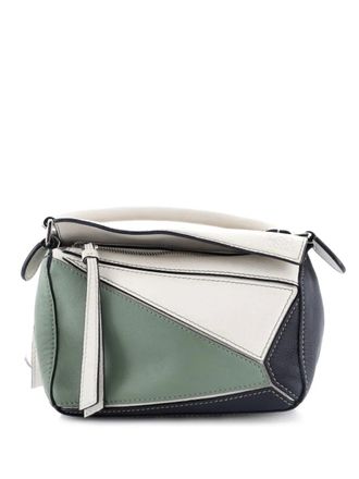 Loewe Puzzle Bag Leather Mini crossbody bag - Black