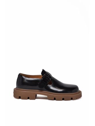 Maison Margiela Ivy Leather Shoes With Buckle Closure And Durable Sole