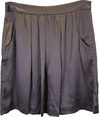 HUGO BOSS Mini Skirt in Grey Silk