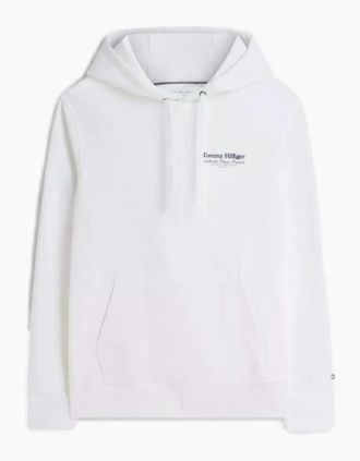 Tommy Hilfiger Mens Tommy Hilfiger Nautical Back Graphic Hoody YBR White - Size: 36