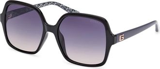 Guess Gu 7921-H Zonnebril - Dames - Zonnebrillen - Zwart - 57 MM - Accessoires
