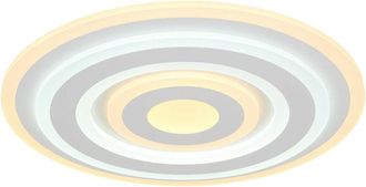 Globo Lighting Lámpara de techo LED semiempotrada integrada, blanca mate, 2700-6500 K