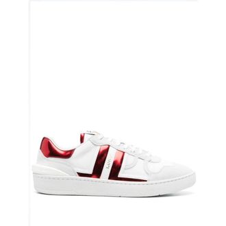 Lanvin White Leather Panelled Trainers