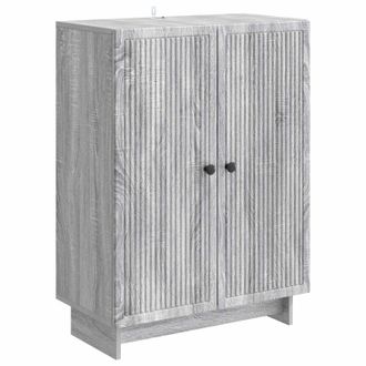 vidaXL Aparador Gris Sonoma 66 X 34,5 X 90 Cm Madera De Ingenier&iacute;a Vidaxl