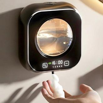 OEM Dispensador Autom&aacute;tico Jab&oacute;n, Dispensador Jab&oacute;n Manos Inteligente Contacto 320 Ml, 5 Niveles Jab&oacute;n Dispensador Jab&oacute;n El&eacute;ctrico Recargable, Negro