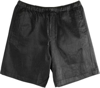 Dries Van Noten Drawstring Black Shorts With Elasticated Waistband