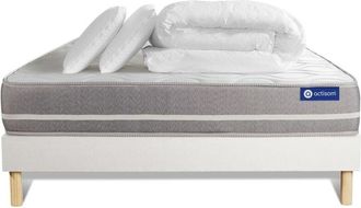 Actisom Pack Colch&oacute;n Blanco L&aacute;tex Y Espuma Viscoel&aacute;stica 160 X 200