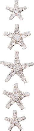 Jennifer Behr Vespera Crystal-embellished Hair Magnets - set of Five - One Size