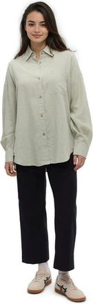 tentree West End Shirt in Light Moss at Nordstrom, Size X-Large