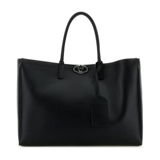 Valentino Garavani Tote Bags, male, Black, Size: ONE SIZE Tote E/W VLogo The Bold