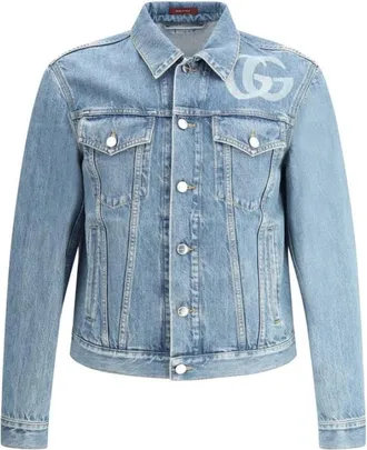 Gucci Hombre, Chaquetas, Azul, Talla: M