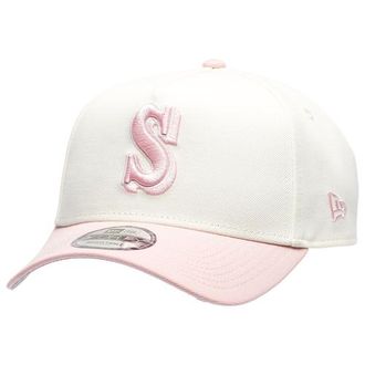New Era Womens Seattle Mariners Mariners 9FORTY A-Frame Cap - Adult Chrome/Pink Rouge