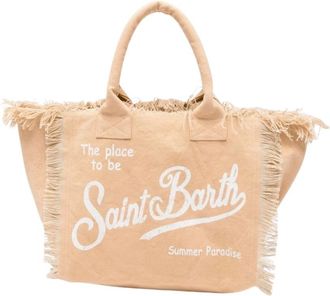 MC2 Saint Barth Tassen, Dames, Beige, ONE Size, Tote Bags