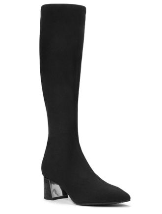 Donald J Pliner Womens Souma Tall Shaft Boots In Black Crepe